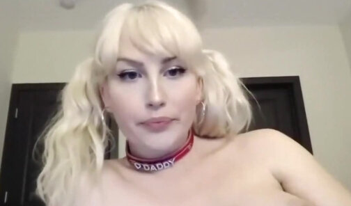 She a Nasty Blonde Tranny Girl dicksucker and Sissy wit