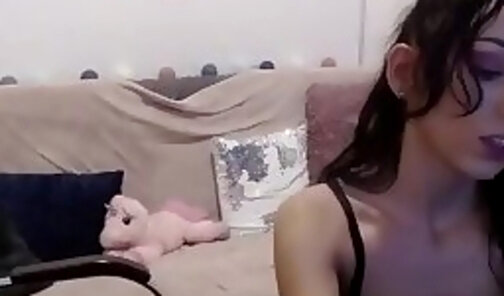 damn sexy tranny nikky lust teasing on live webcam 7