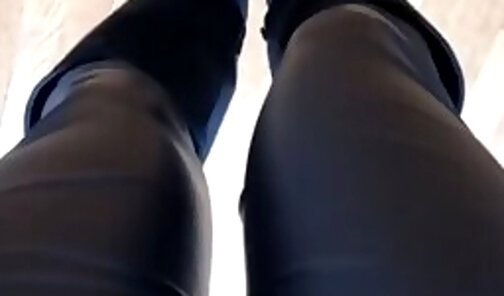 Cute Mature Crossdresser shows her sexy feet, heels & legs