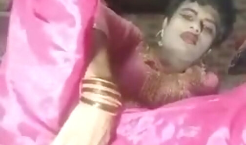 Indian Crossdresser Alisha anal self sex