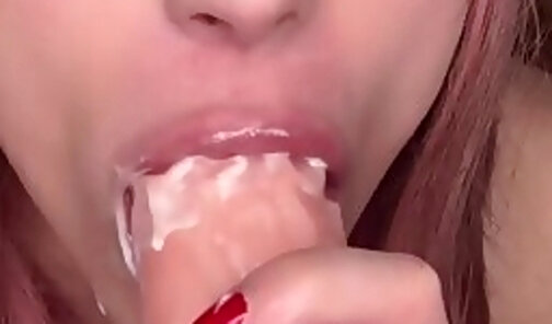Kinky shower with whipped cream, dildo fucking, my sweet feet, gaping & farting and cumshot