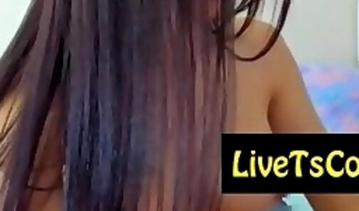 sexy gigantic johnson mexican tranny teasing on live we