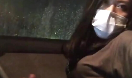 Japanese CD faps in car(who‘s she)