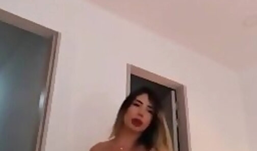 sexy gigantic juggs tranny jerking off on live webcam p