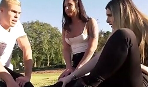 Double blowjob for Tony Sting cock from transgenders