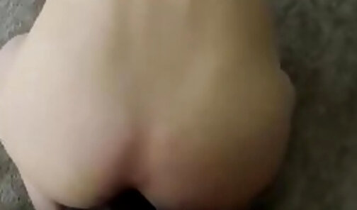 Her little asshole is going to break by this fat cock - pov