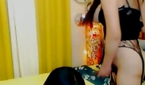 Beautiful trans women anal fuck on webcam