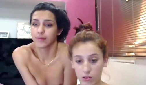 petite tranny sisters have blowjob fun on cam
