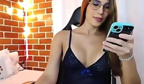 Excellent Big Butt T-Girl fingering her ass in a Webcam Show Part2