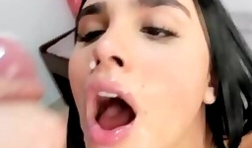 Sizzling hot Latina shemale cum in mouth Compilation 2 (with sound)
