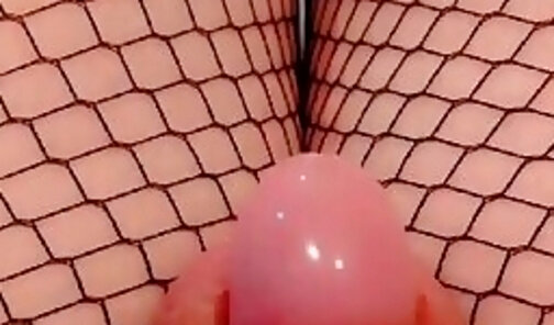 Removing my sissy pink chastity cage and play with my tiny clity