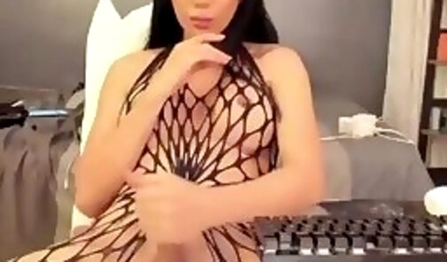 super hot filipina shemale shoots big cum on webcam